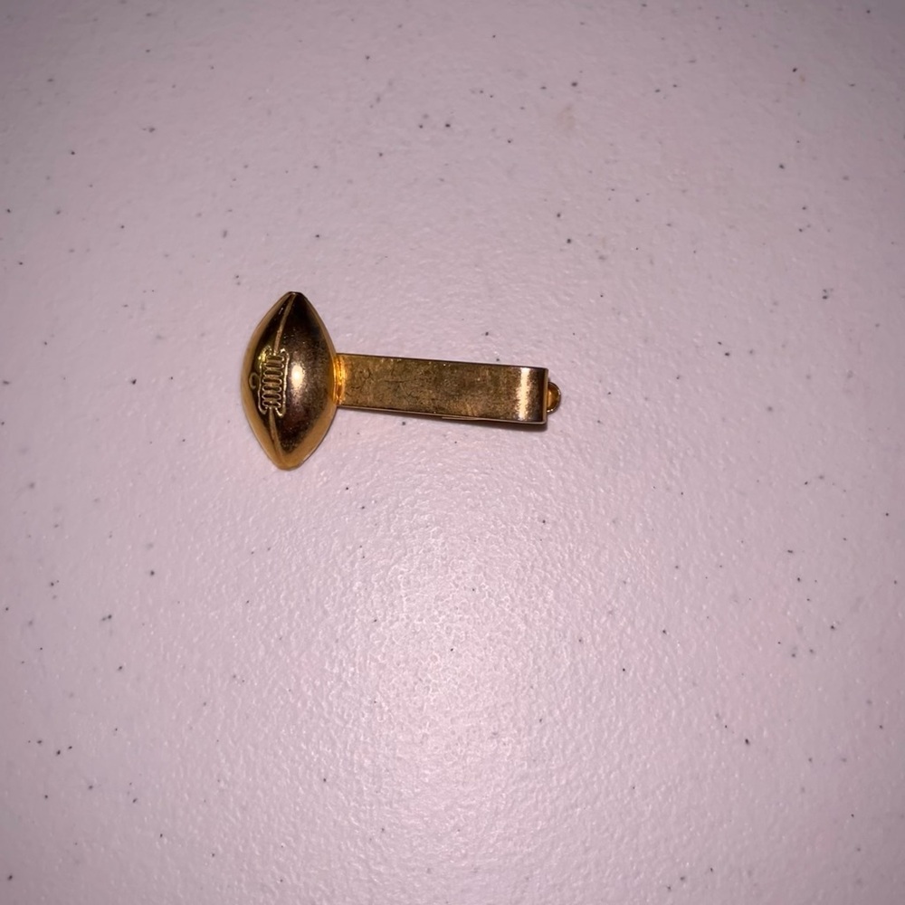 💙 Vintage Football Gold Tie Clip